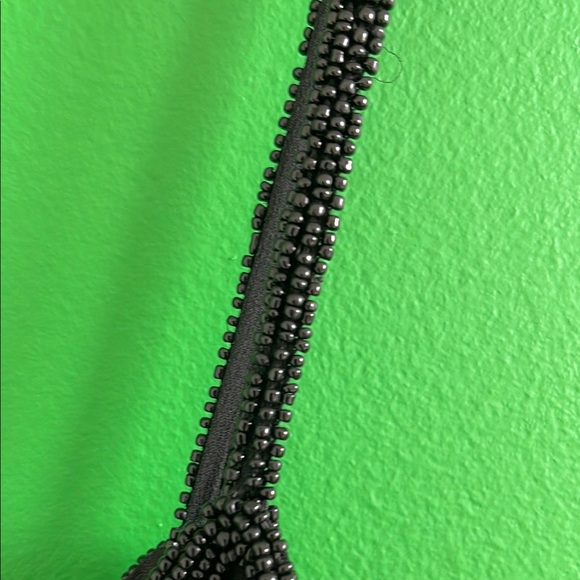 Vintage 90s/80s Sténay Handbeaded Silk Party Dress - Picture 4 of 8